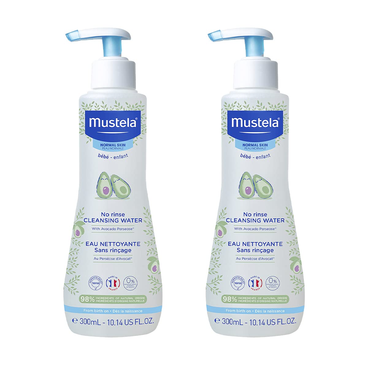 Cleansing Water - No-Rinse Micellar Water - with Natural Avocado & Aloe Vera
