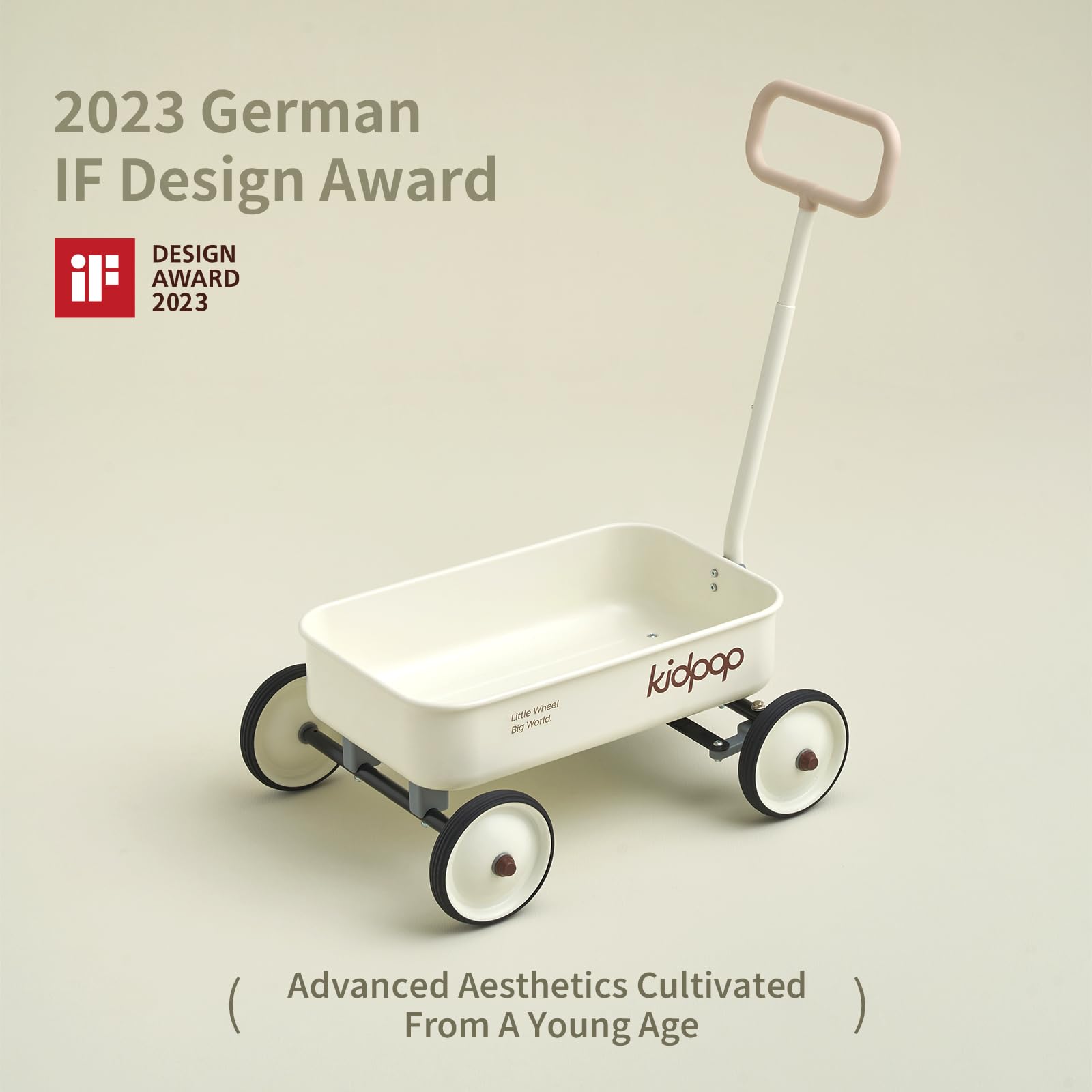2-in-1 Kids Pull-Along Wagon Push Walker