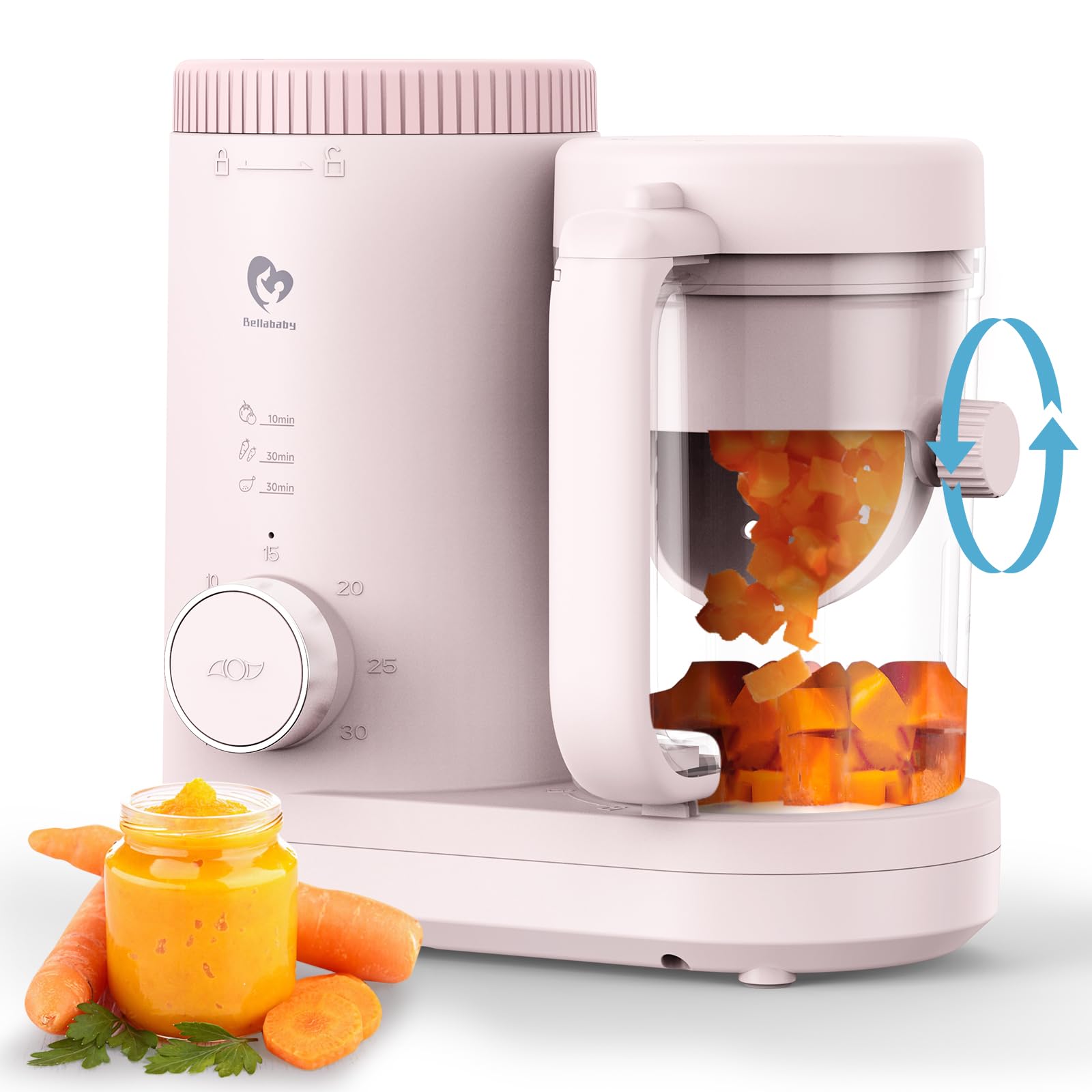 Maker Bellababy Baby Food Processor, Puree Blender Steamer