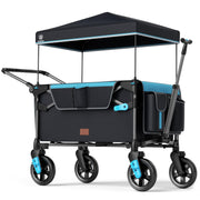 Ultra-Compact Wagon for 2 Kids, Travel Foldable Push Pull Wagon Stroller