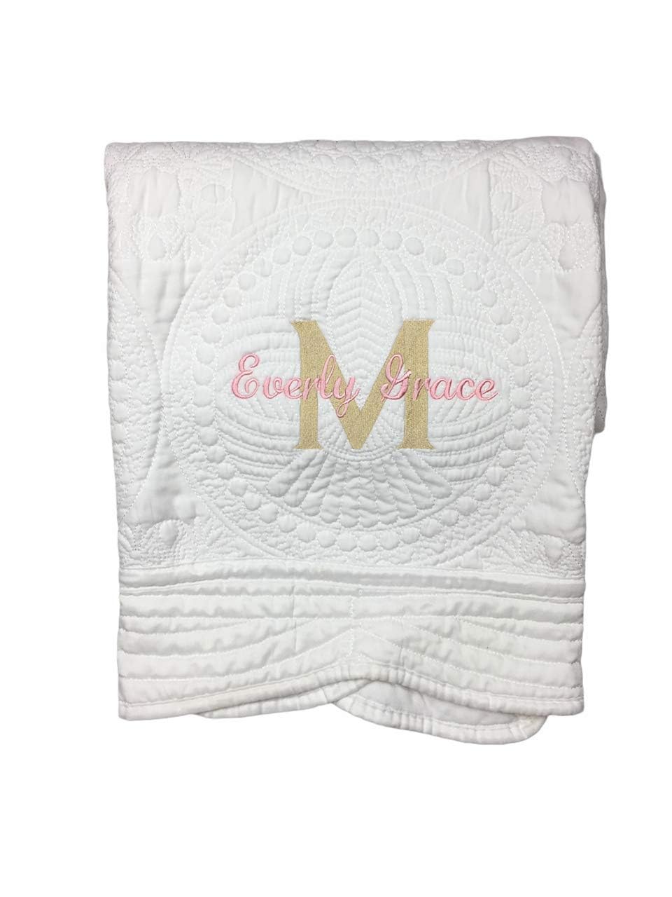 Personalized Baby Quilt Blankets Monogrammed Blankets for Kids baby