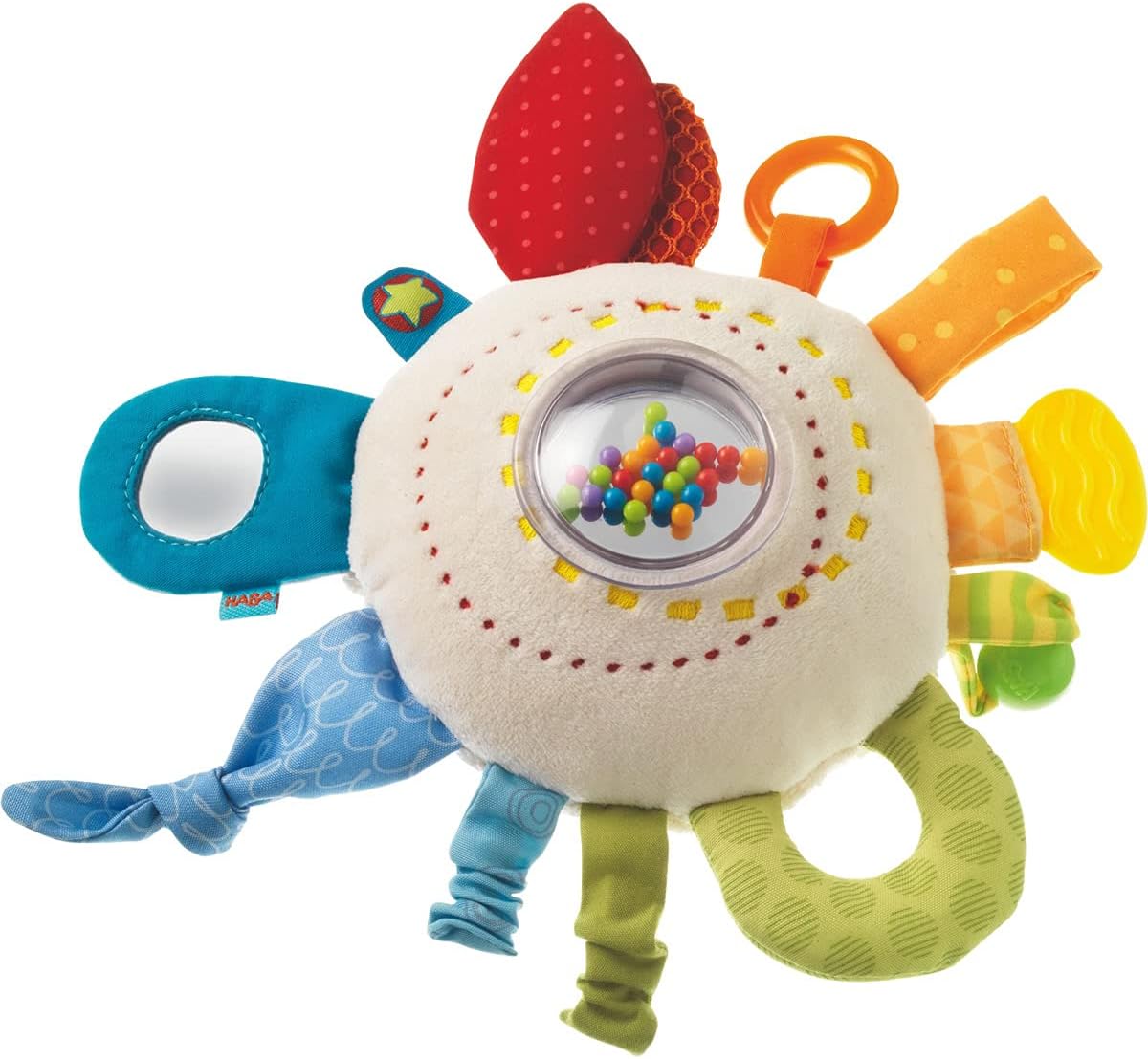 Teether Cuddly Rainbow Round - Soft Activity Toy with Rattling & Teething Elements