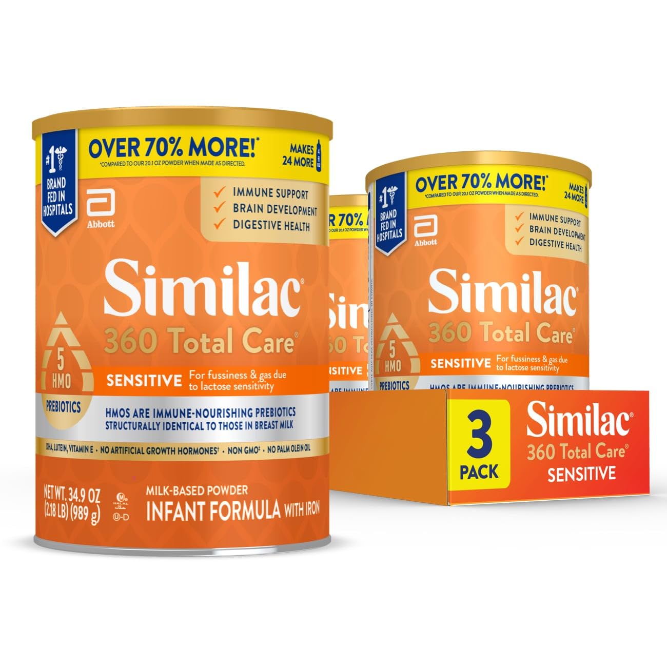 360 Total Care Sensitive Infant Formula for Fussiness & Gas Due to Lactose Sensitivity