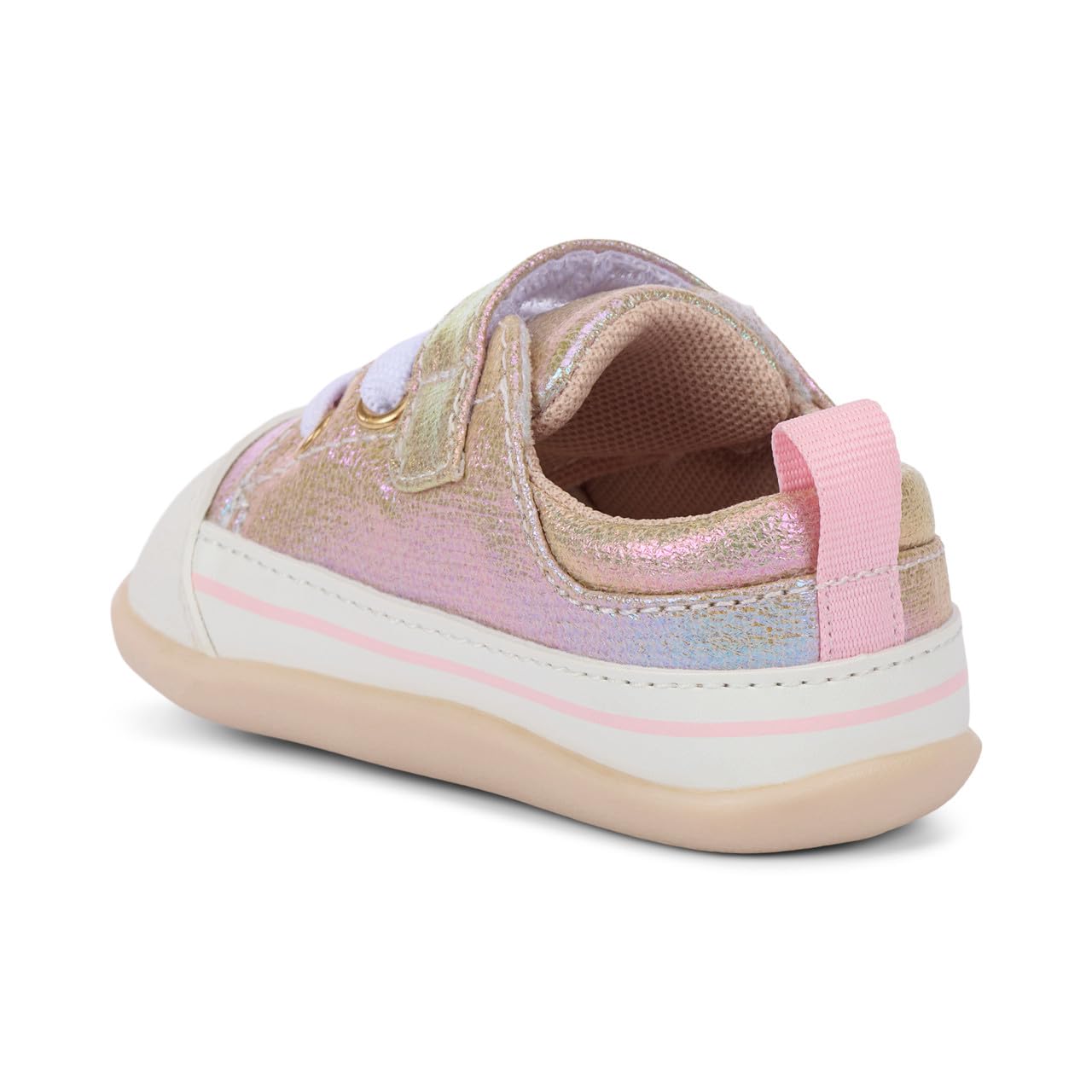 See Kai Run Stevie Mini - First Walker Shoe for Infants, Gold Metallic, Infant 3