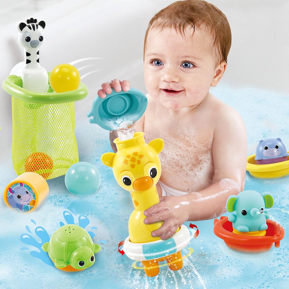 Activity Bath Set, 15 Baby Bath Toys, Animals