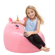 Unicorn Bean Bag Chairs for Kids, Toddler BeanBag Sofa