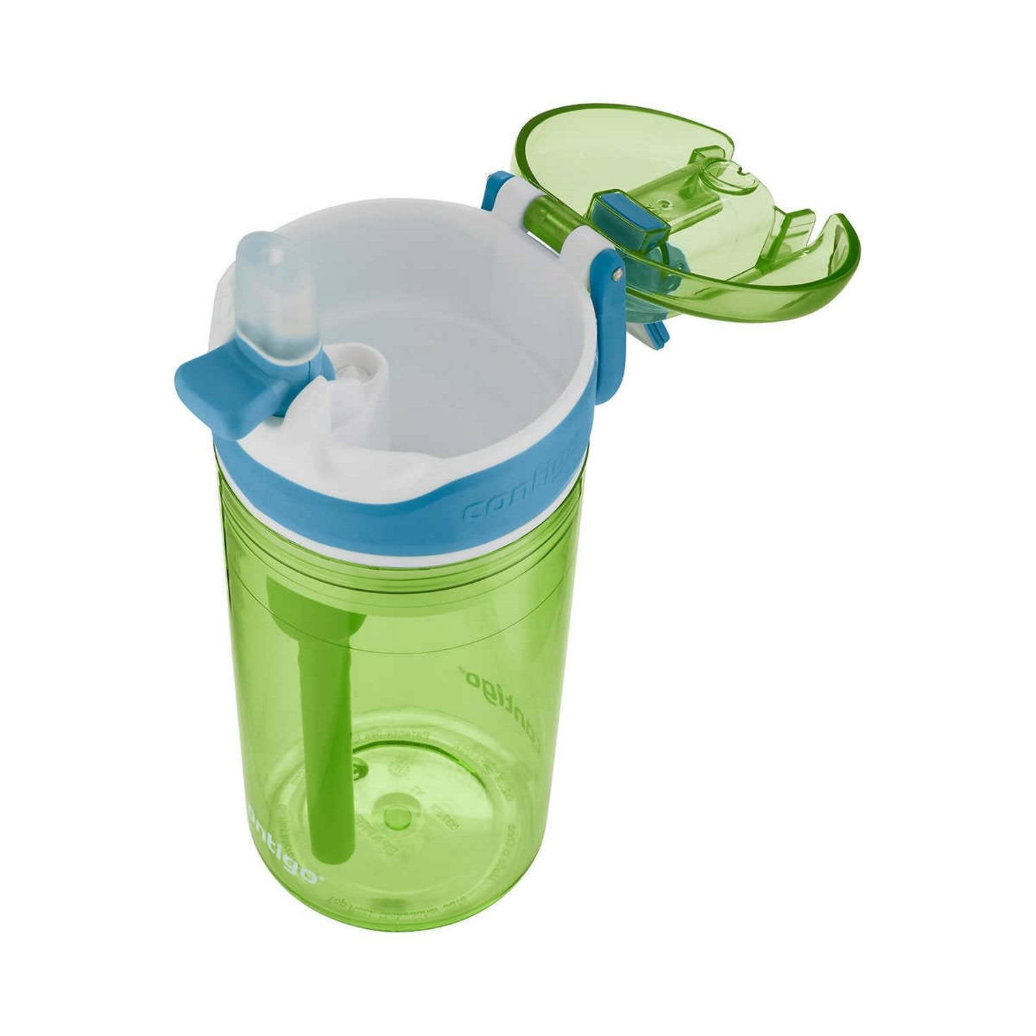 Kids 2 - in - 1 Snacker Spill Proof Cups 2 Pack Blue and Green