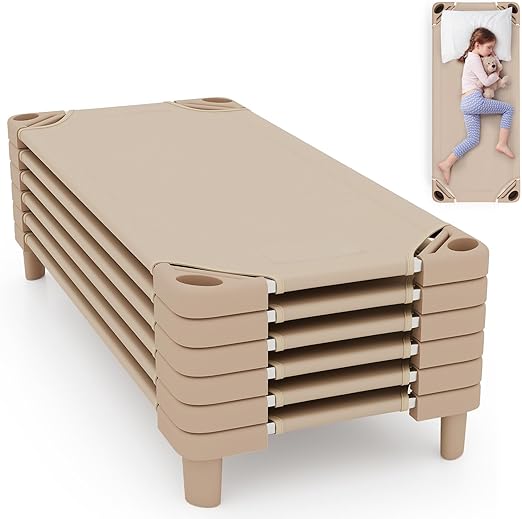 Sleeping Daycare Cots for Kids, Portable Toddler Nap Cots