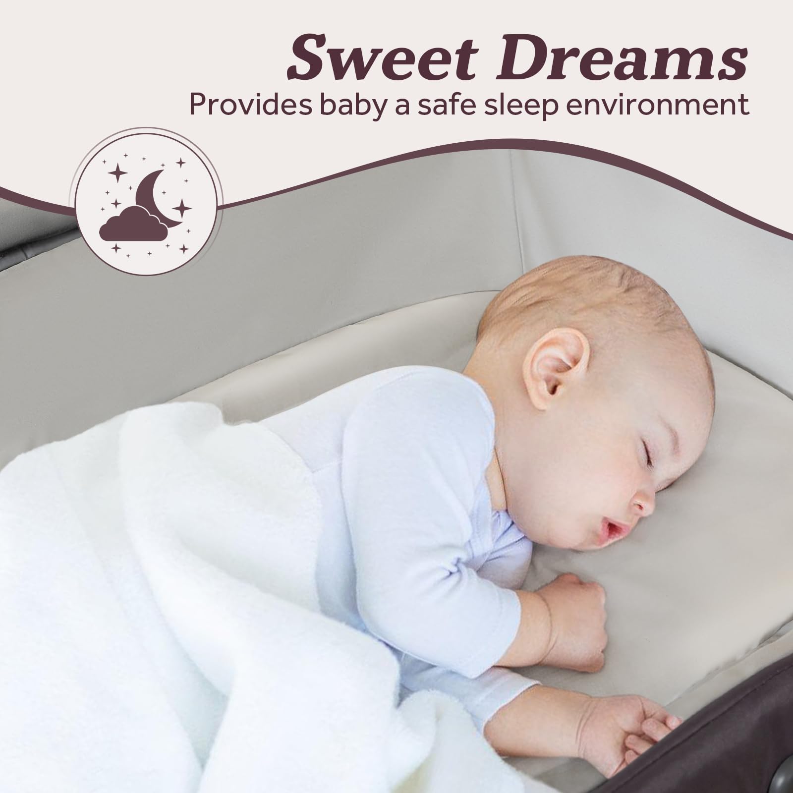 4-in-1 Portable Baby Playard with Bassinet and Changing Table