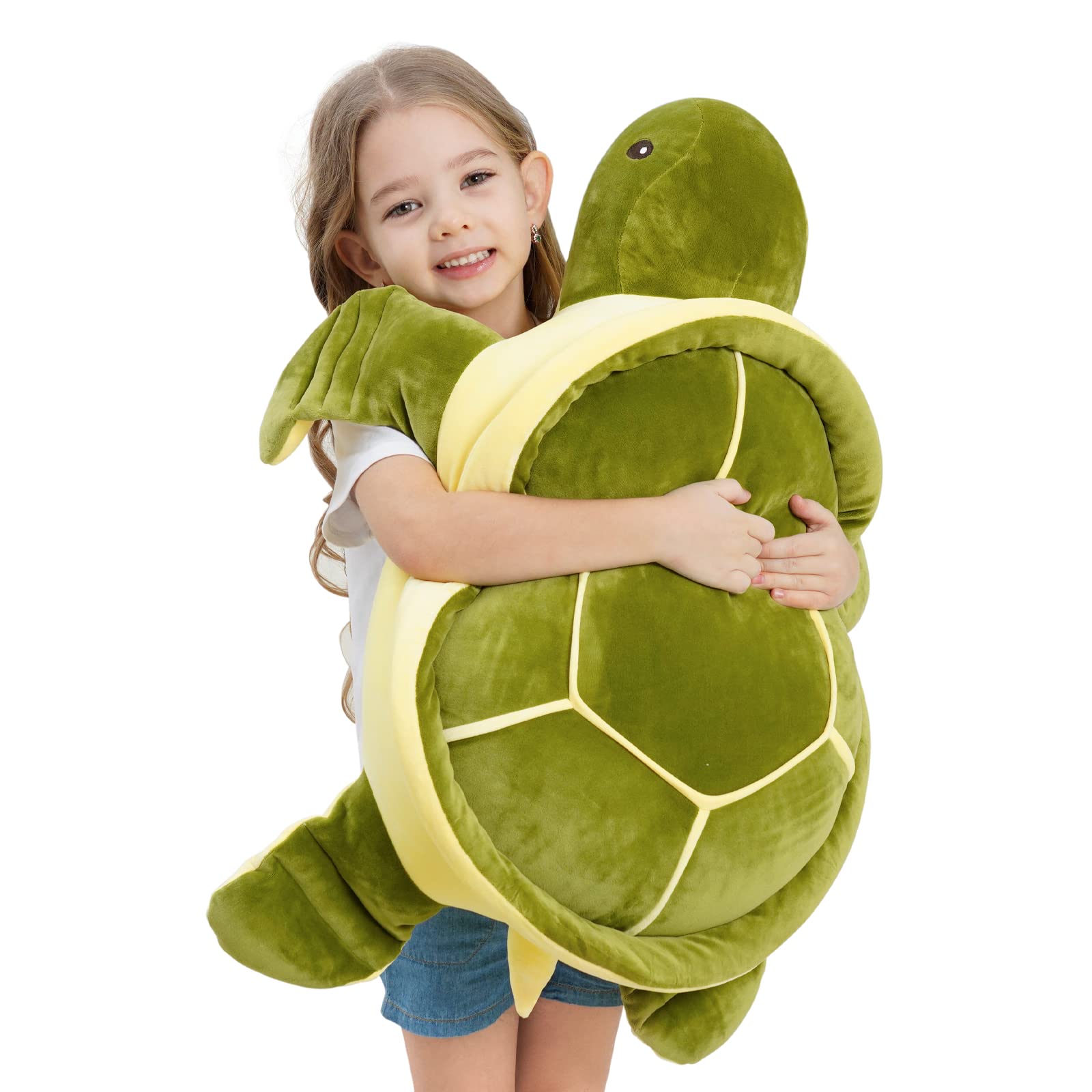28 inch Big Green Sea Turtle Stuffed Animals Giant Soft Plush Toys