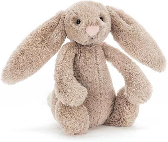 Bashful Beige Bunny Stuffed Animal, Large 14 inches - Rabbit and Bunny Plush Toy