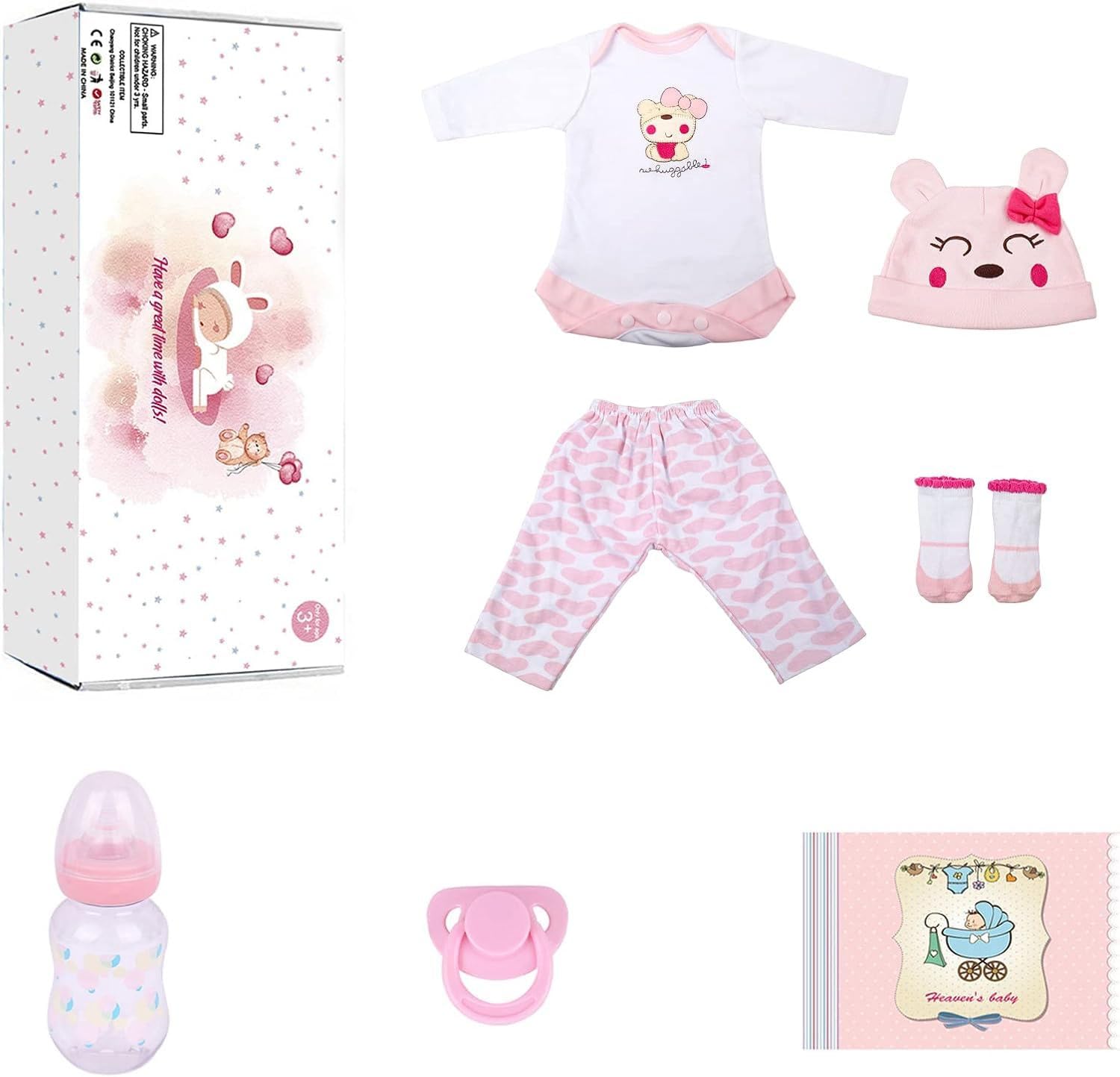 Reborn Baby Dolls Girl - 22 Inch Soft Cloth Body Newborn Girl Doll