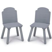 Finn Table and Chair Set with Storage, White/Grey