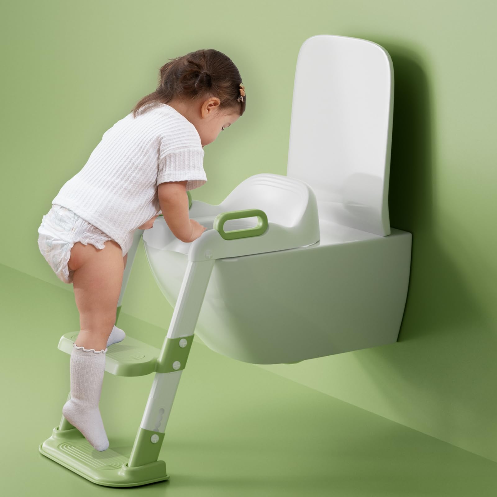 Disney Princess "Loving Life" 2 Piece Essential Potty Training Set - Soft Cushion, Baby Potty Training, Safe, Easy to Clean, Step Stool