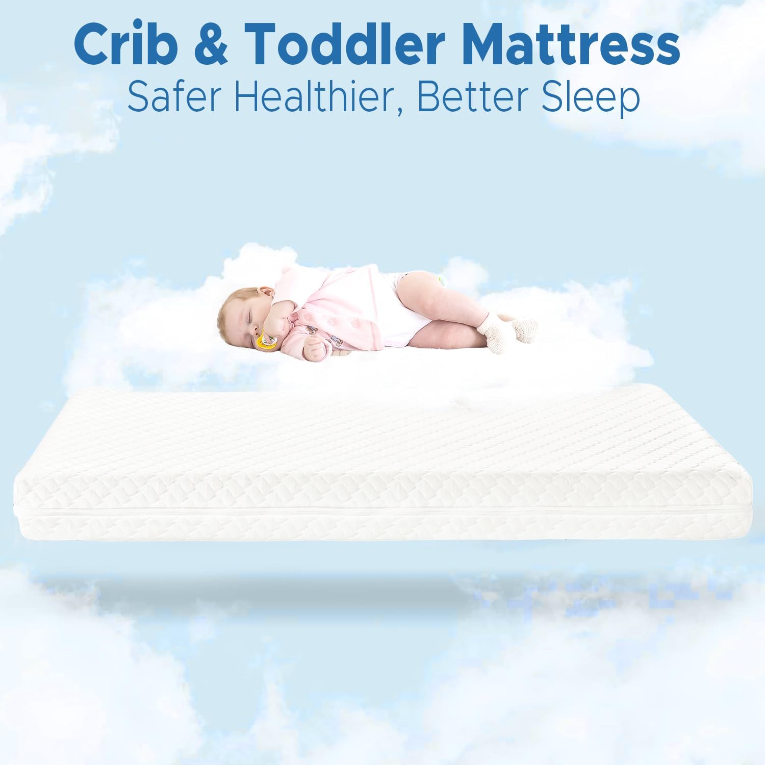 Dual-Sided Crib Mattress with Gel Memory Foam