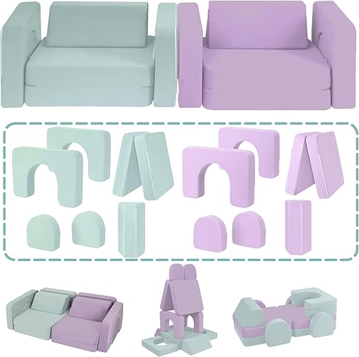 Modular Kids Play Couch, with 1000+ Assembly Options