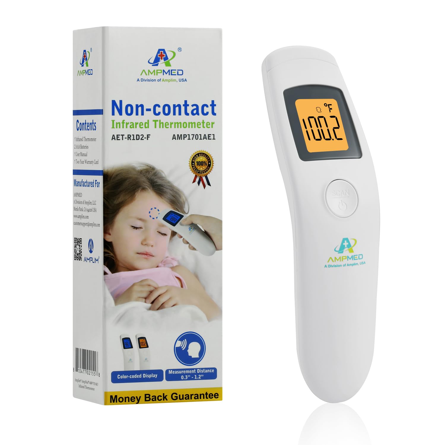 Non-Contact Forehead Thermometer for Kids and Adults