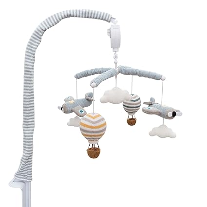 Baby Music Mobile - Up & Away Crib Toy, Sky Hot Air Balloon