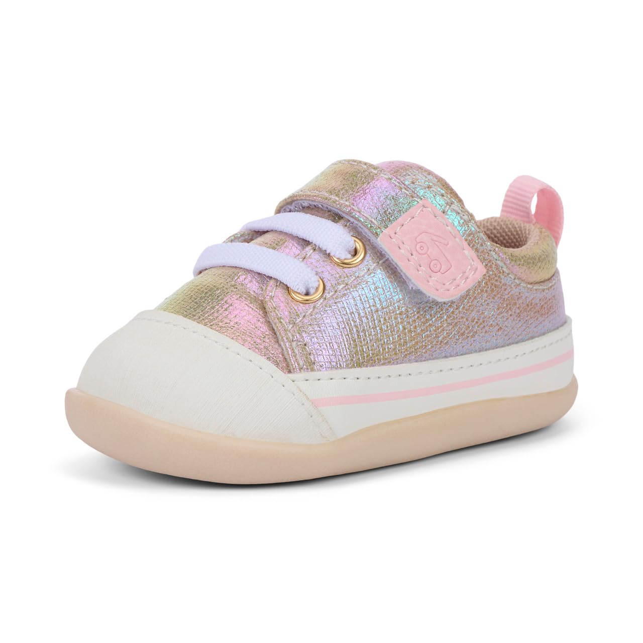 See Kai Run Stevie Mini - First Walker Shoe for Infants, Gold Metallic, Infant 3