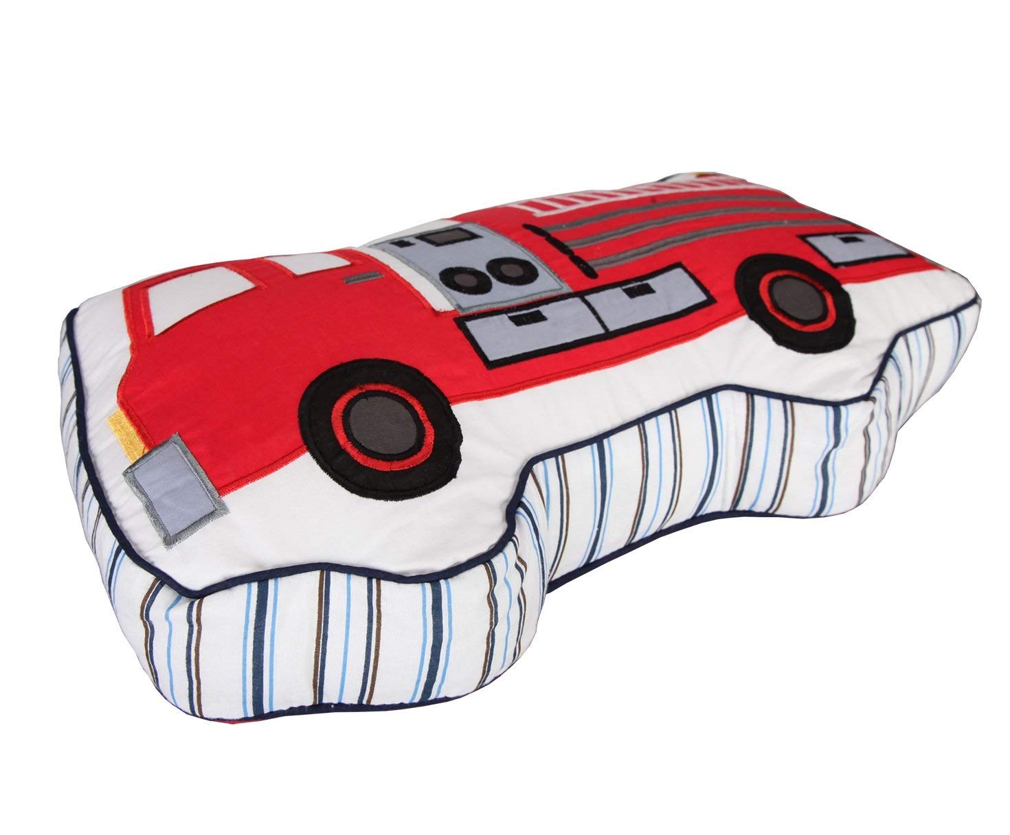 Boys Pillow Fire Truck Pillow Boys Cotton Decorative Throw Pillows