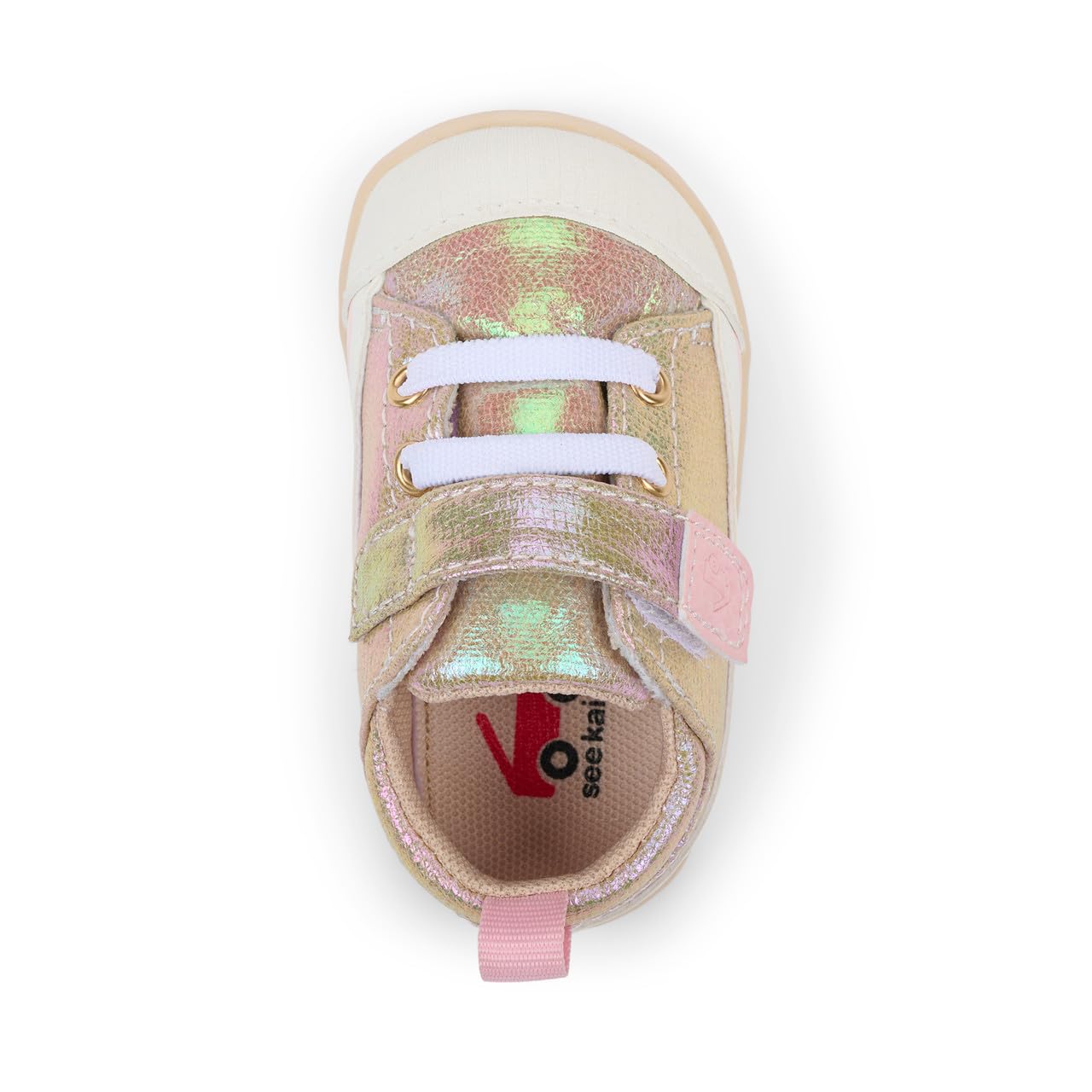 See Kai Run Stevie Mini - First Walker Shoe for Infants, Gold Metallic, Infant 3