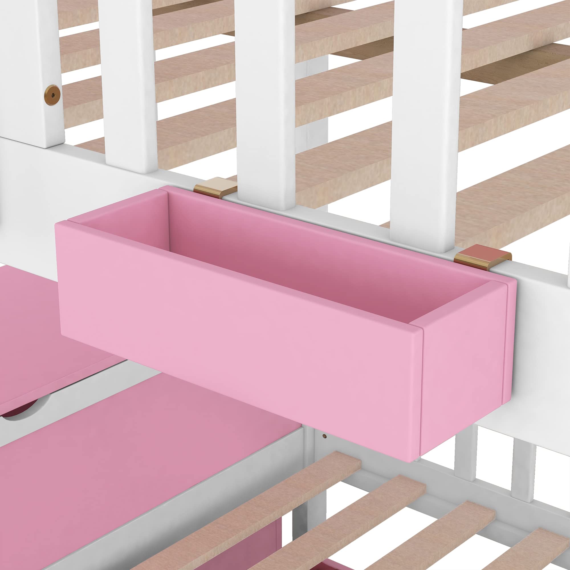 Full Over Full Bunk Bed with Twin Trundle