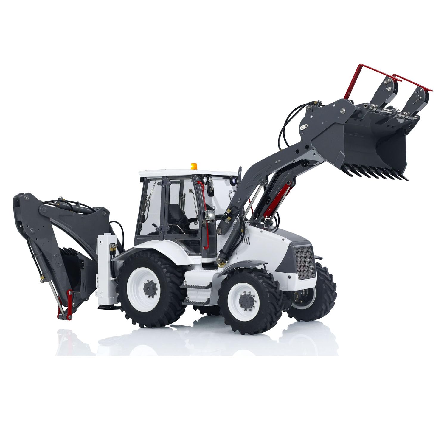 1/14 Hydraulic RC Backhoe Loader Model for Aoue BL71 2 in 1 Excavator