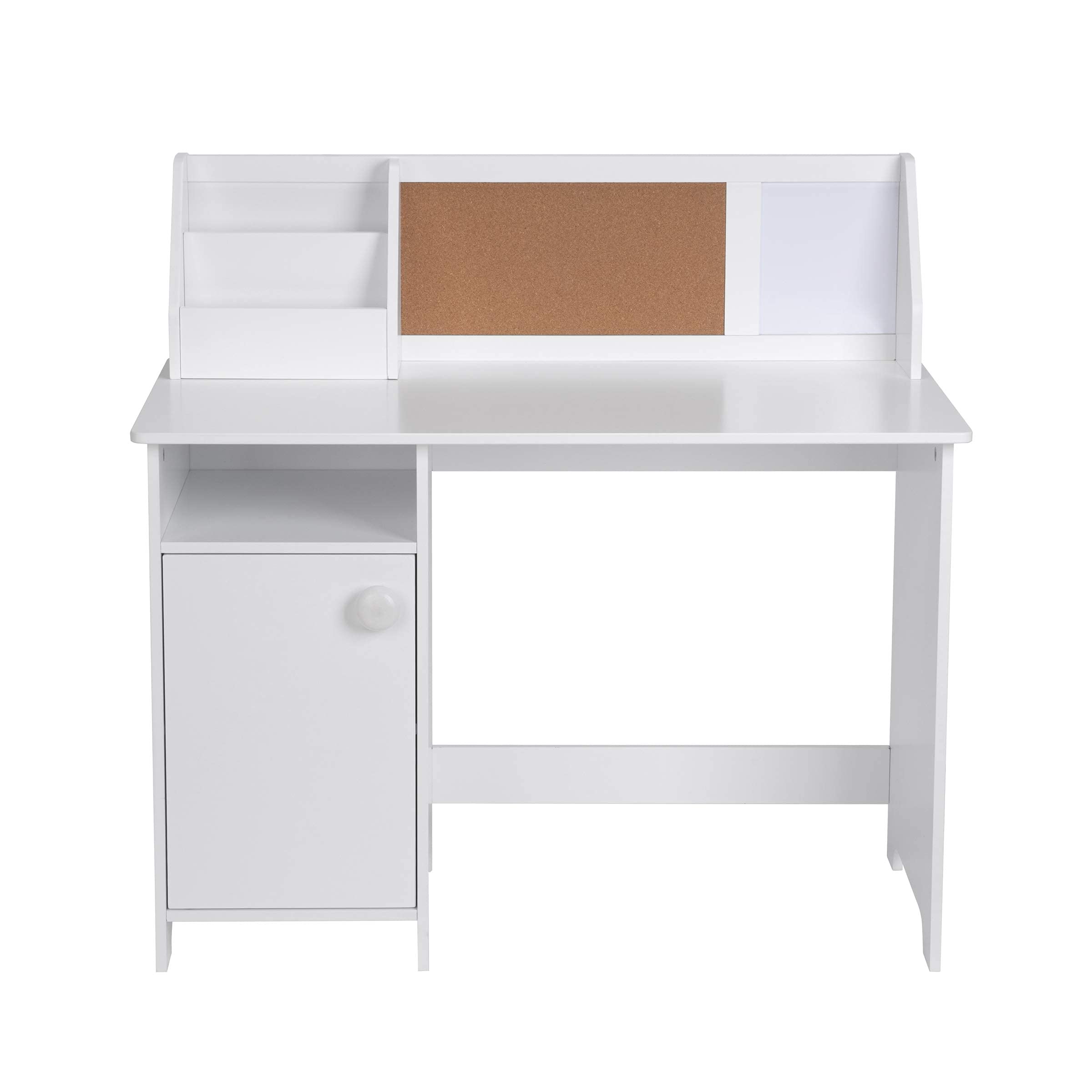 Kids Study Desk with Storage and Hutch