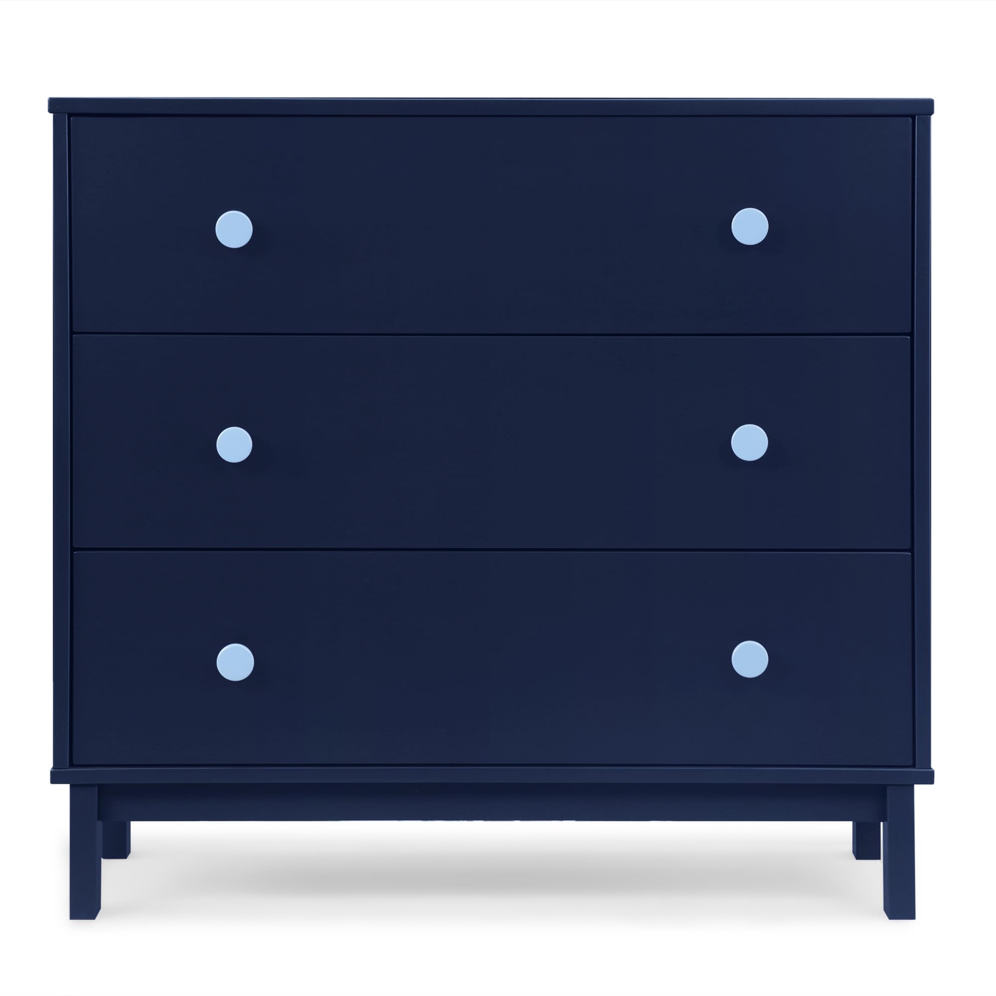 babyGap Legacy 3 Drawer Dresser with Interlocking Drawers, Navy/Light Blue