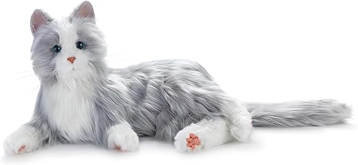 Companion Pet for Seniors - Lifelike Animatronic Cat - Realistic Soft-Touch Fur & Purring