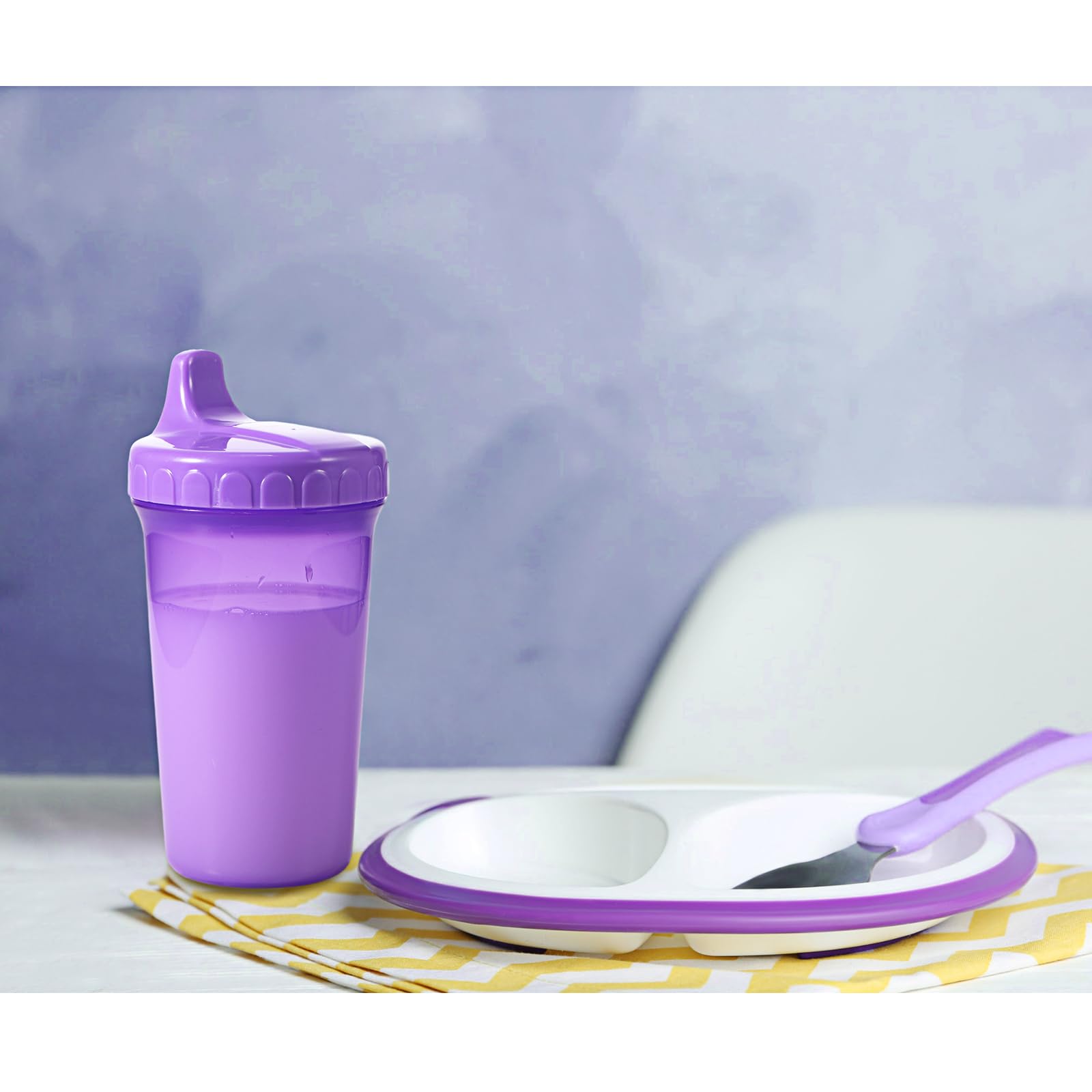 24 Pcs 10 oz Sippy Cups for Toddlers 1-3 No Spill Spout Cups