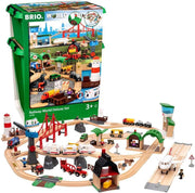 World Railway World Deluxe Set - 106-Piece FSC-Certified Wood and Accessory