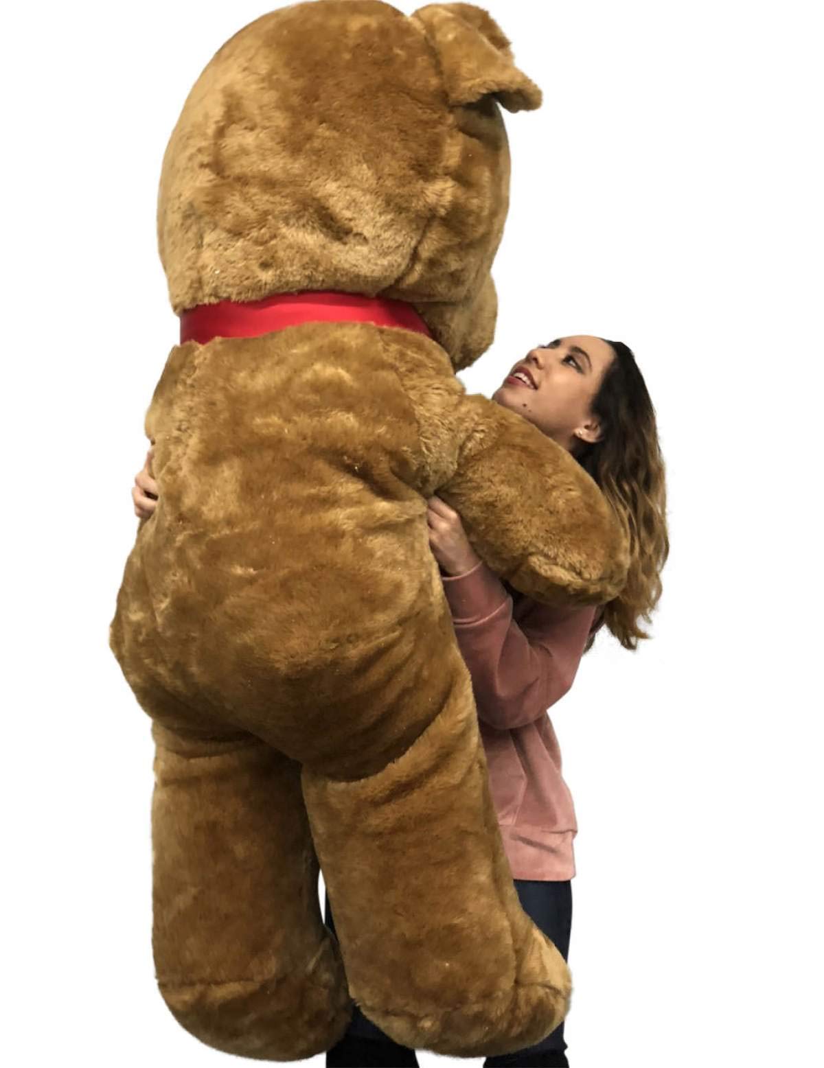 Giant Brown Teddy Bear, 54 Inches Soft Stuffed Animal Huge Weighs 18 Pounds Made in USA