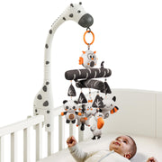 Baby Crib Mobile, Nursery Musical Mobile with Remote Control,Projection Night Light