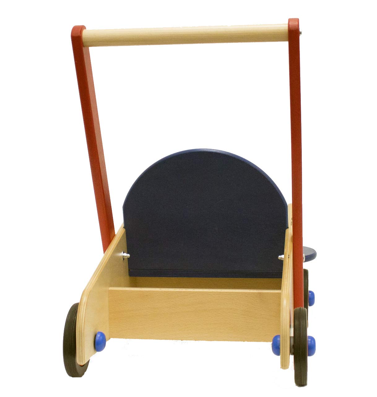 Wooden Baby Walker with Seat and Storage