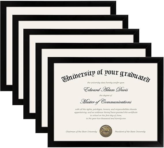 Certificate Frame with High Definition Glass