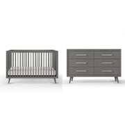 Cranbrook Nursery Set, 2-Piece, Includes 4-in-1 Convertible Crib