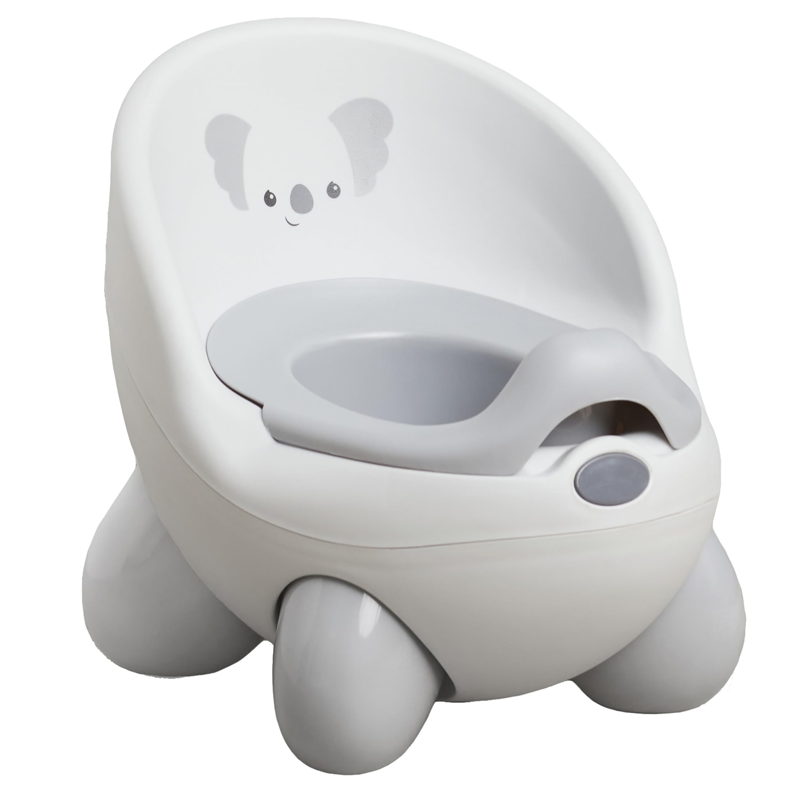 Infantino Potty Pals Potty Seat - Potty Training Toilet, Removable Bowl with Splashguard, Slip Resistant Feet, Gray Koala