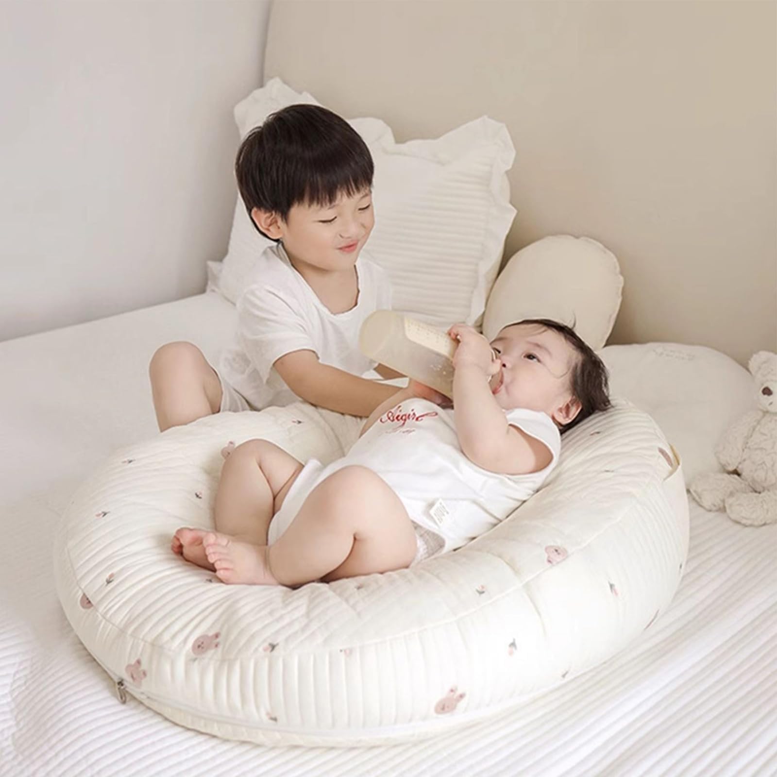 Baby Feeding Pillow with Removable Washable Cover