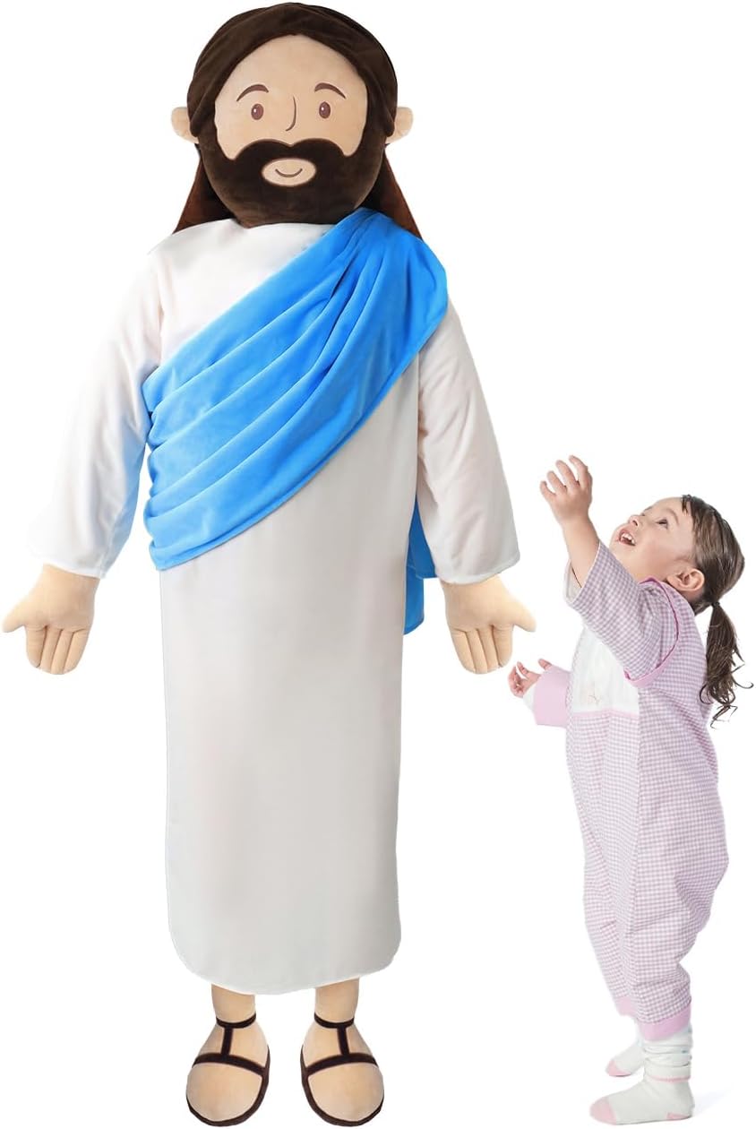 Giant Jesus Plush 6 Ft Jesus Stuffed Doll Plushie Toy Christian Pillow Religious Decoration