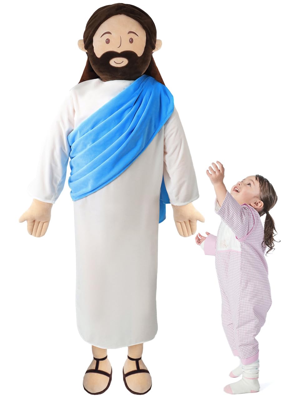 Giant Jesus Plush 6 Ft Jesus Stuffed Doll Plushie Toy Christian Pillow Religious Decoration
