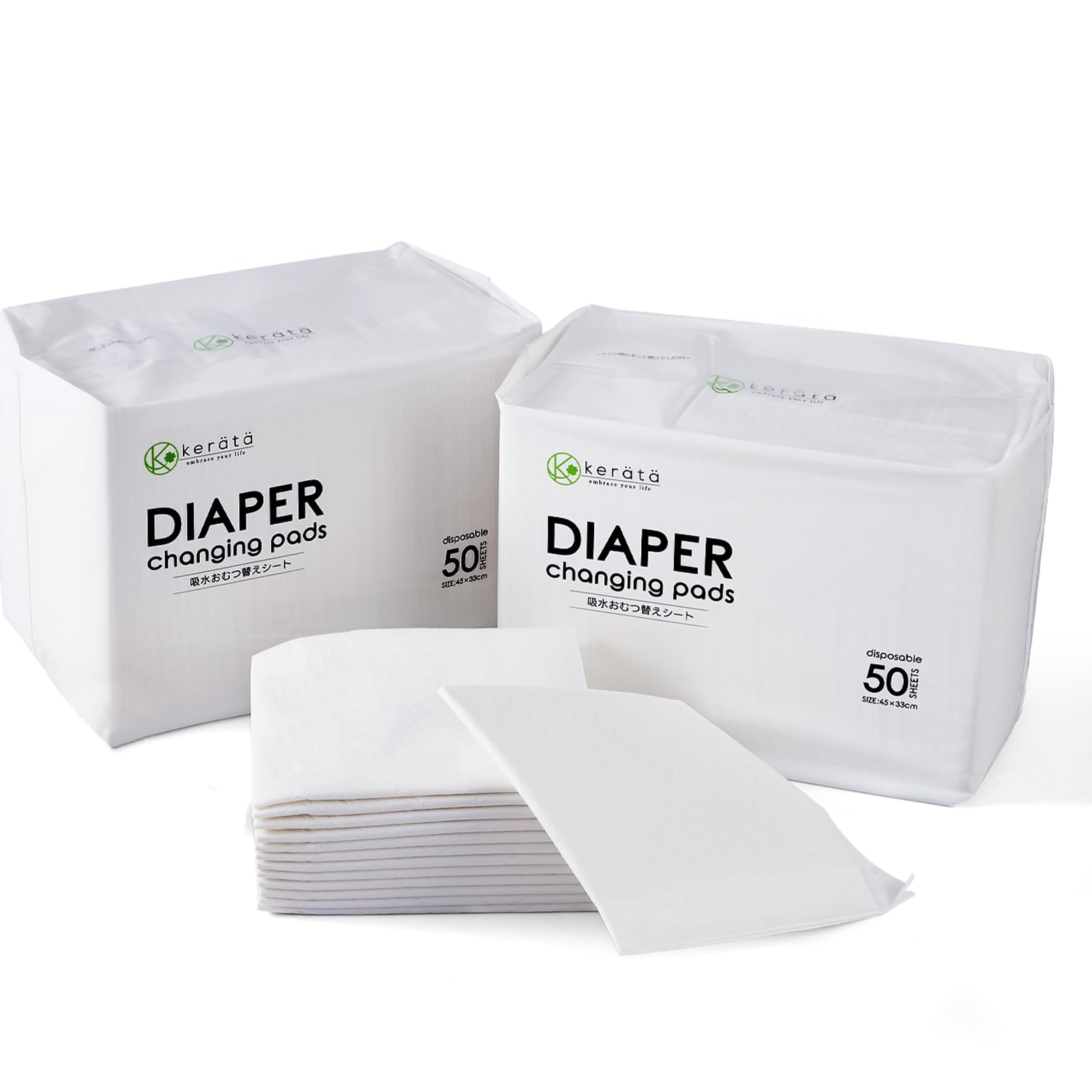 Disposable Changing Pads for Baby, 100 Pack Disposable Changing Pad Liners