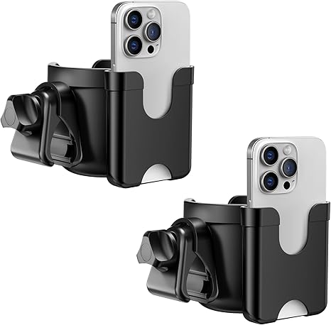 Cup Holder for Walker, Stroller Cup Holder Attachment with Phone Holder