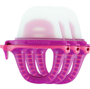 Teetherpop Fillable Silicone Teether for Babies (3-Pack) – Breastmilk Popsicle Molds for Teething w/Spill-Proof Sippy Slits – Baby Teethers for Liquid & Purée – Cooling Teething Relief (FuchsiaPink)