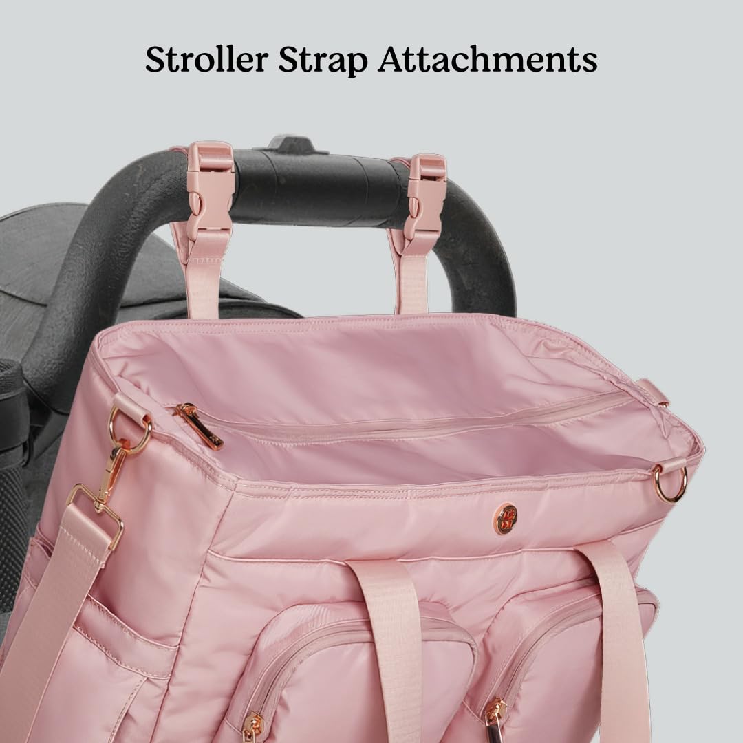 Signature Hug Weekender Tote Diaper Bag, Black