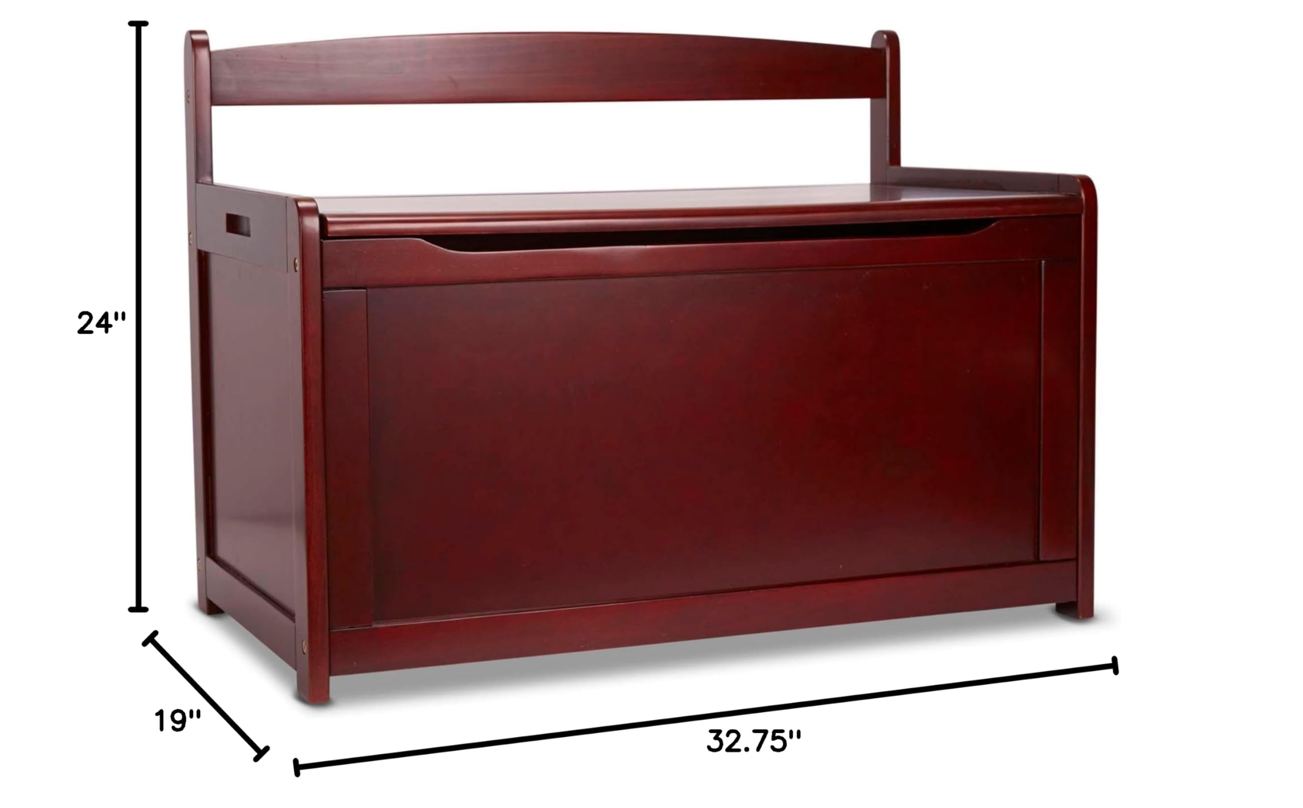 Wooden Toy Chest - Espresso