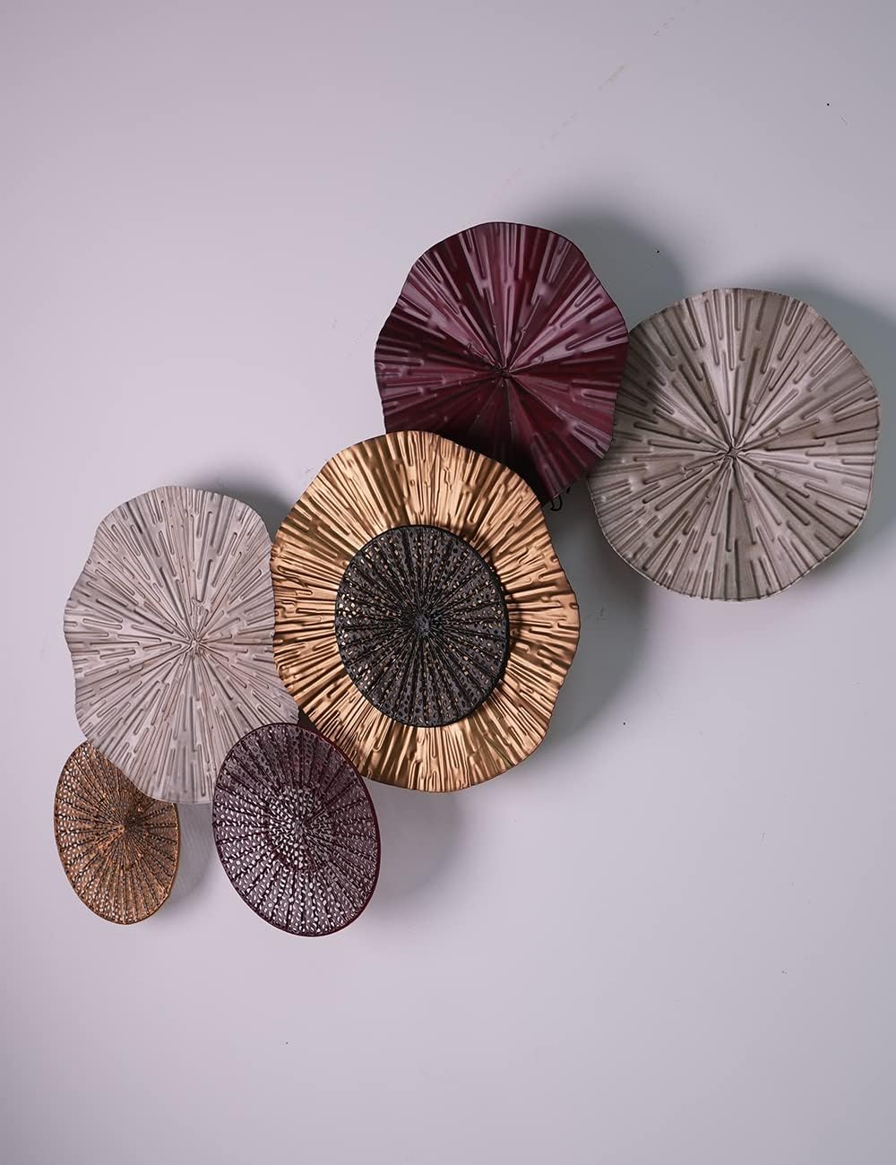Metal Flower Wall Decor Minimalist Iron Floral Artwork