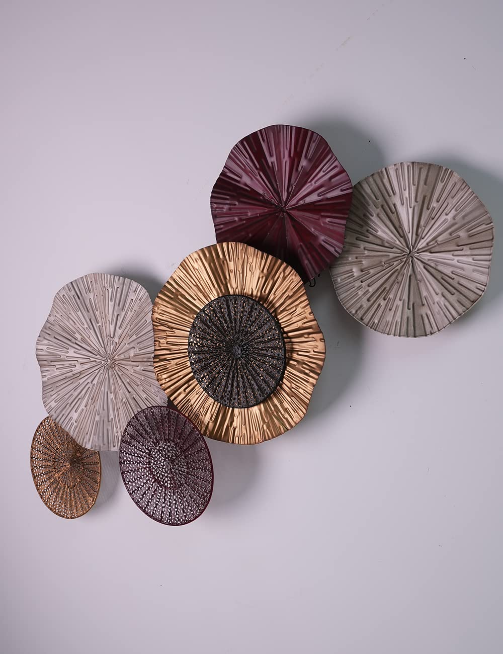 Metal Flower Wall Decor Minimalist Iron Floral Artwork