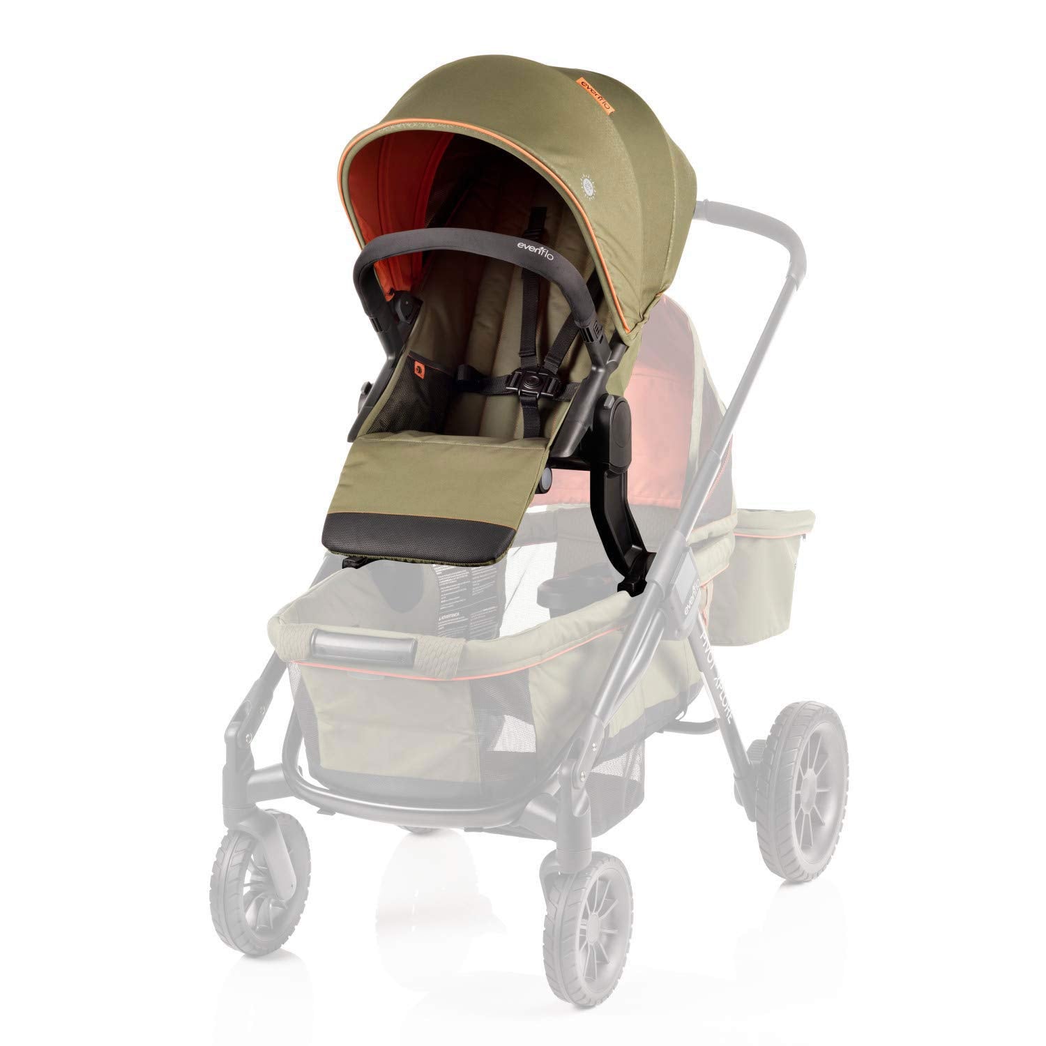 Pivot Xplore Stroller Wagon Second Seat, Gypsy Olive Green