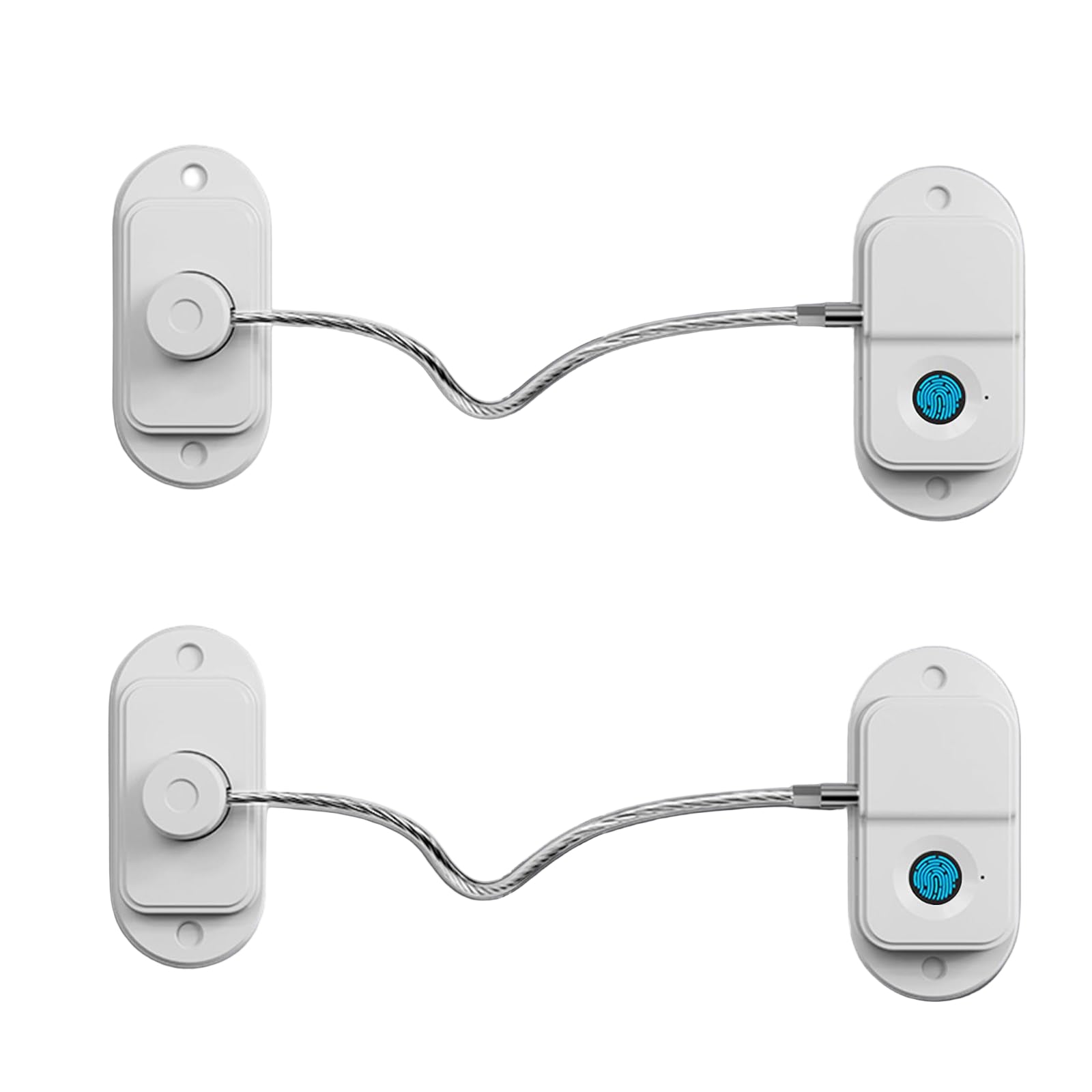Fingerprint Fridge Lock (2 Pack),Refrigerator Lock with Fingerprint